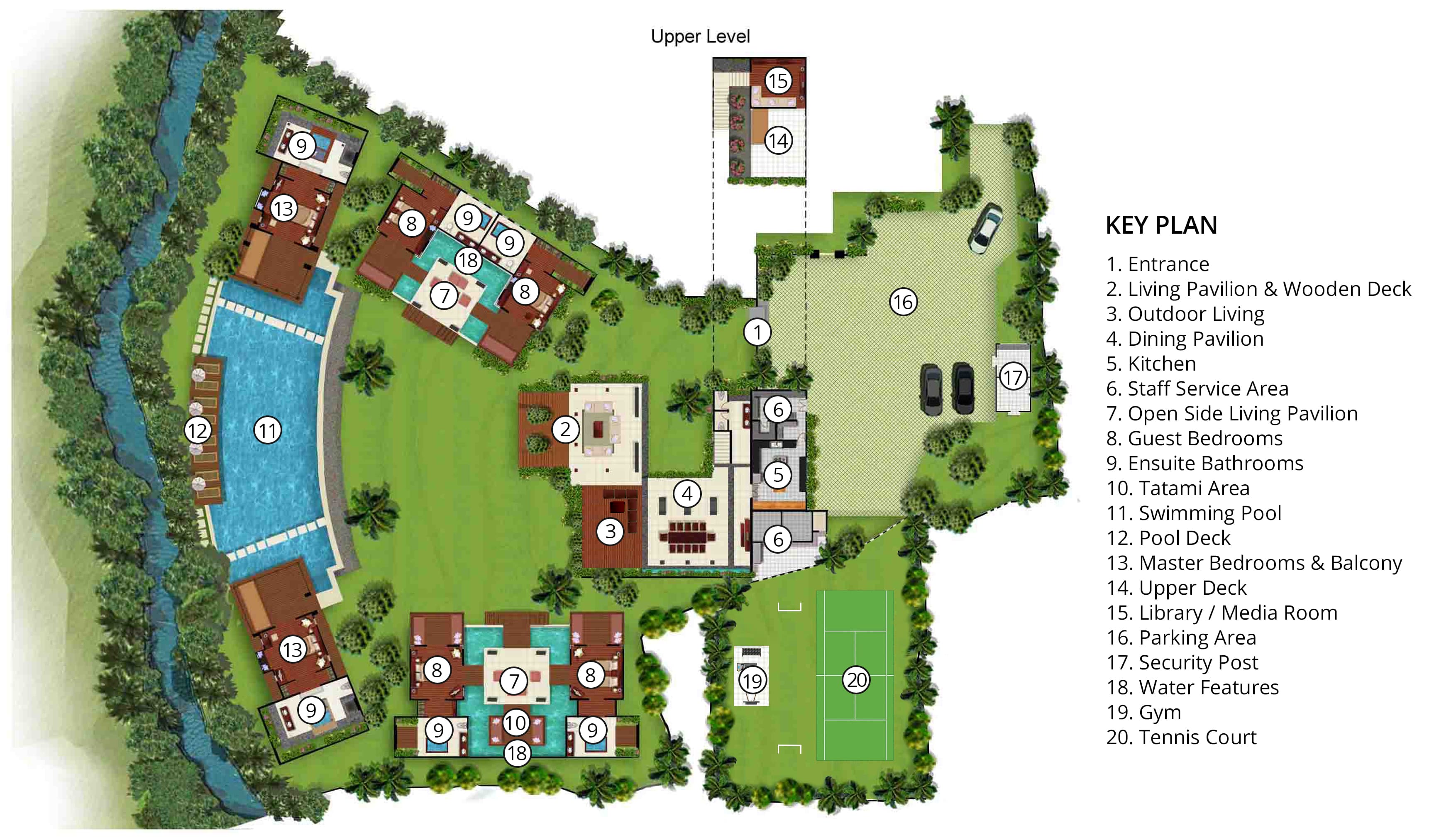 Villa Beji – pool overview