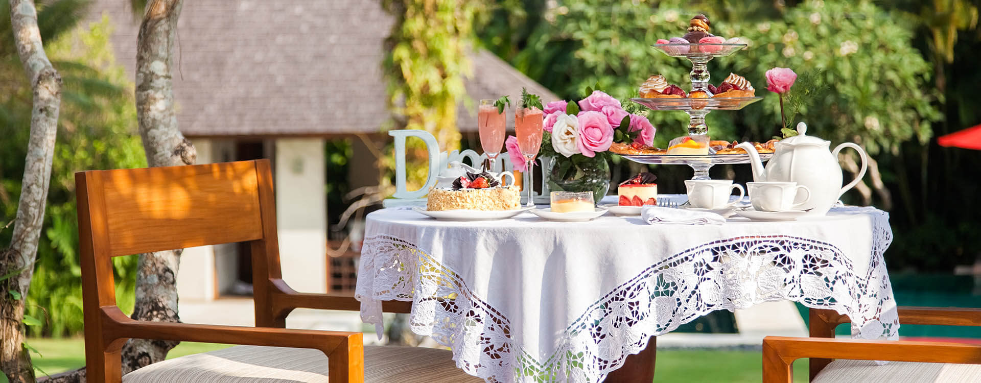 Villa The Beji - Beautiful high tea set up